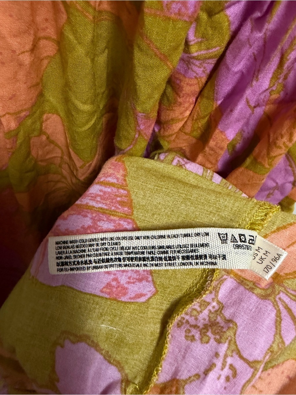 Free People Heatwave Printed Maxi Slip - Ochre Combo Boho Women’s Size Medium - Picture 8 of 8